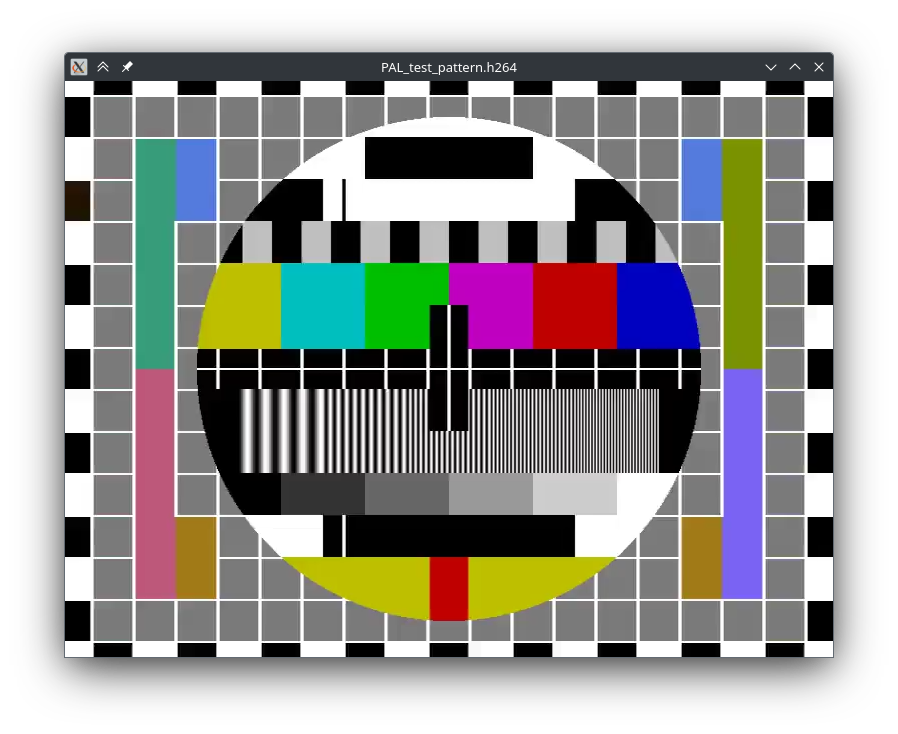 The previous image being displayed through ffplay